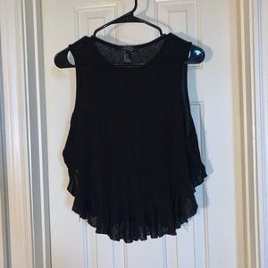 Black Flowy Top